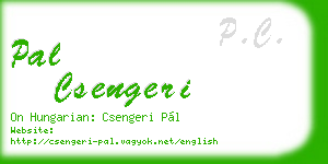 pal csengeri business card